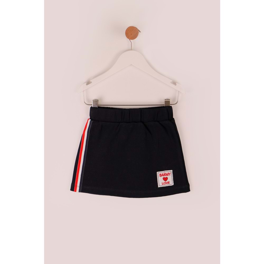 Kız Çocuk Etek Şeritli - Lacivert (98/122)