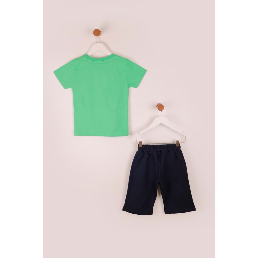 Erkek Çocuk Takım Dino Roar Baskılı - Yeşil (98/122)