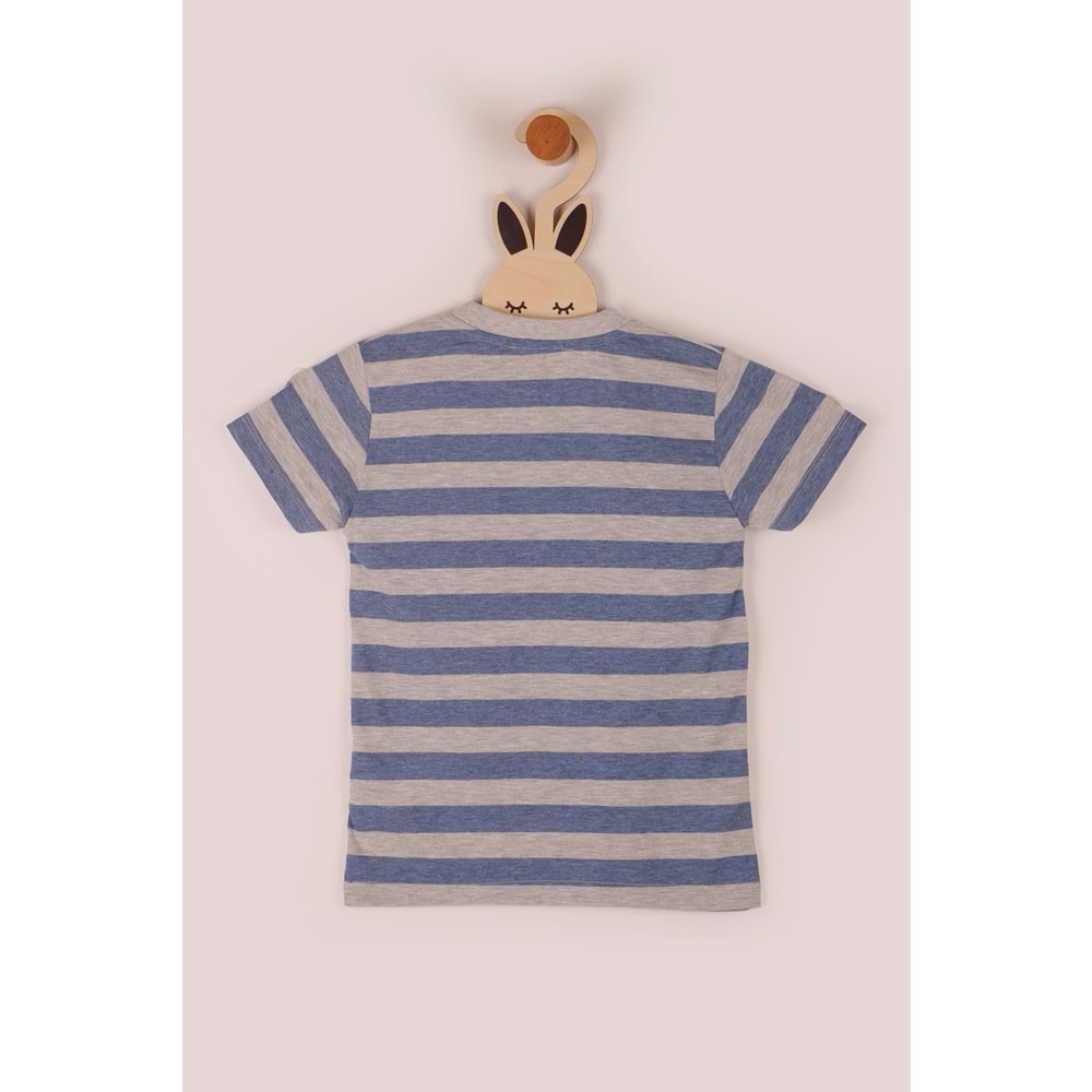 Erkek Çocuk Sweatshirt Aç Timsah Baskılı - Koyu Mavi (110/134)