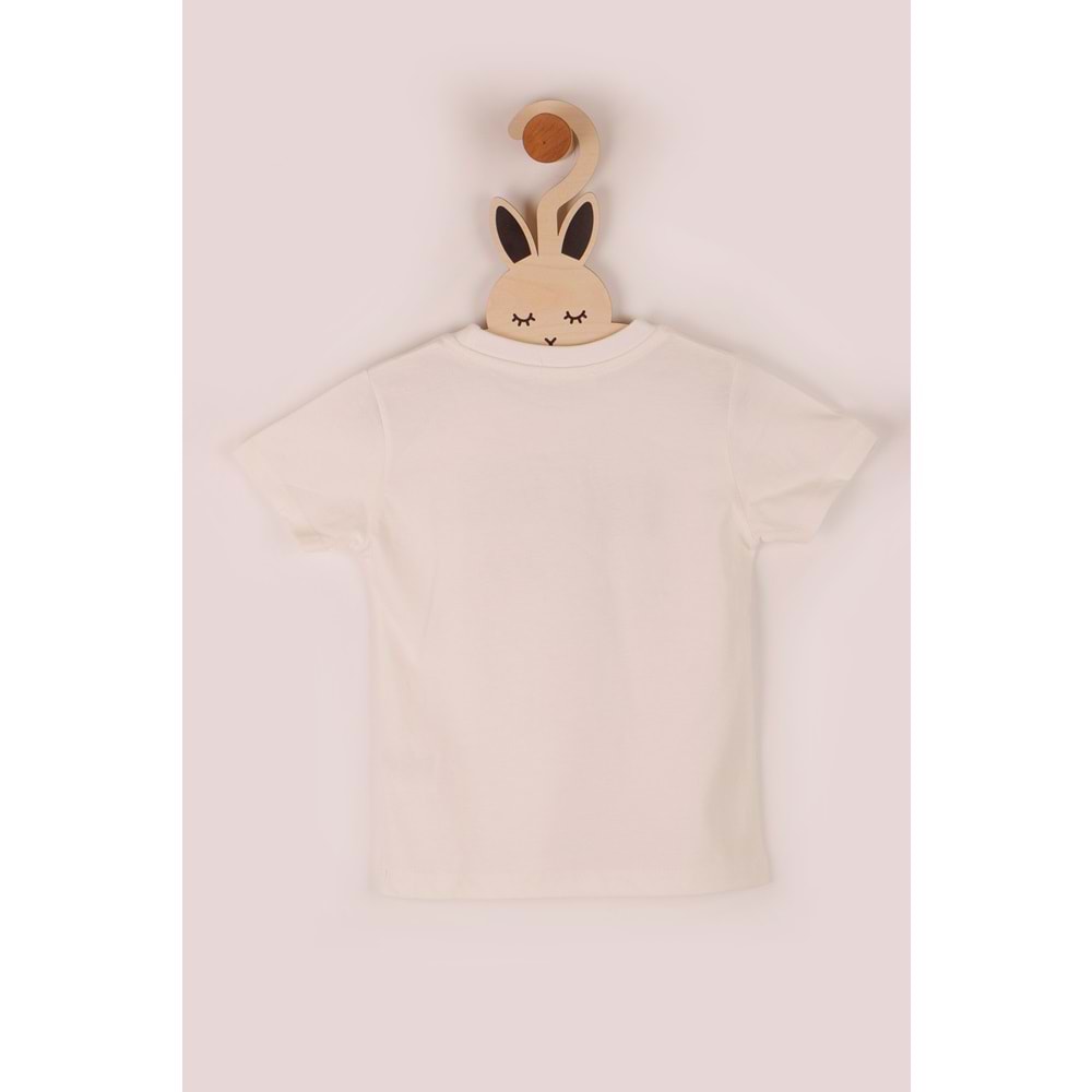 Erkek Çocuk Tişört Friends Baskılı - Krem (98/122)