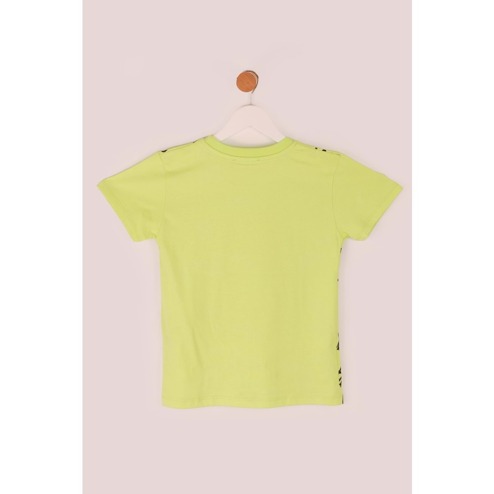 Erkek Çocuk Sweatshirt Trex Baskılı - Fıstık Yeşili (116/140)