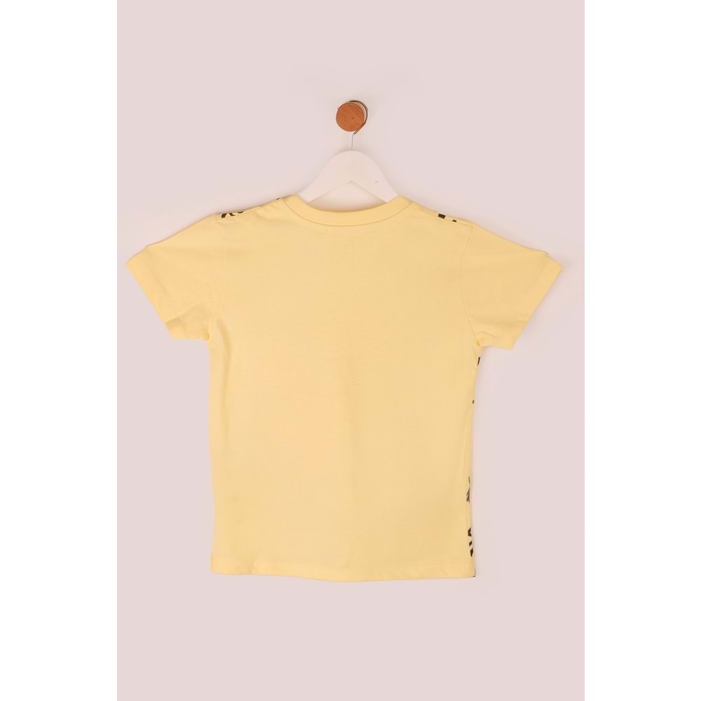 Erkek Çocuk Sweatshirt Trex Baskılı - Sarı (116/140)