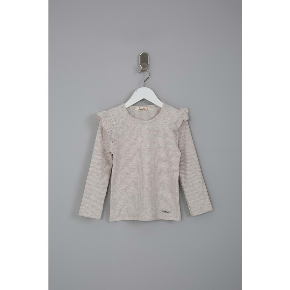 Kız Çocuk Tişört Barmy Aksesuar - Kahve (98/122)