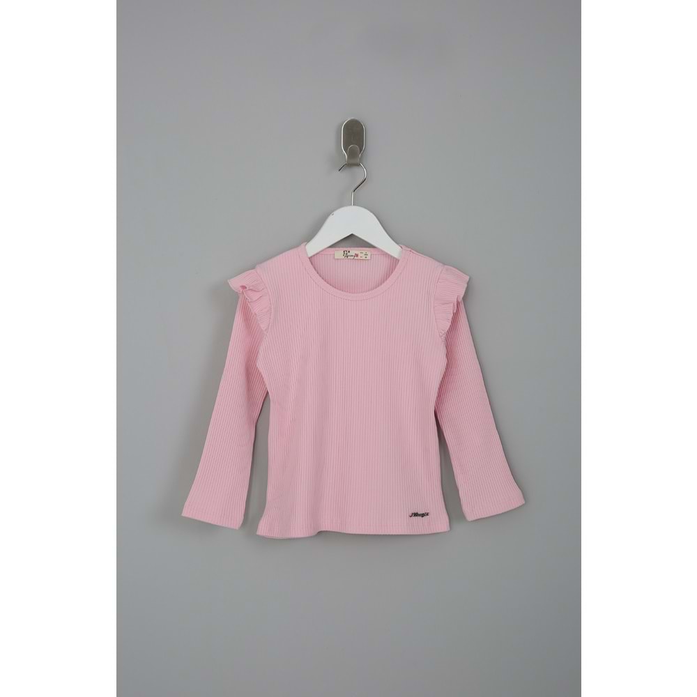 Kız Çocuk Tişört Barmy Aksesuar - Bebe Pembesi (98/122)