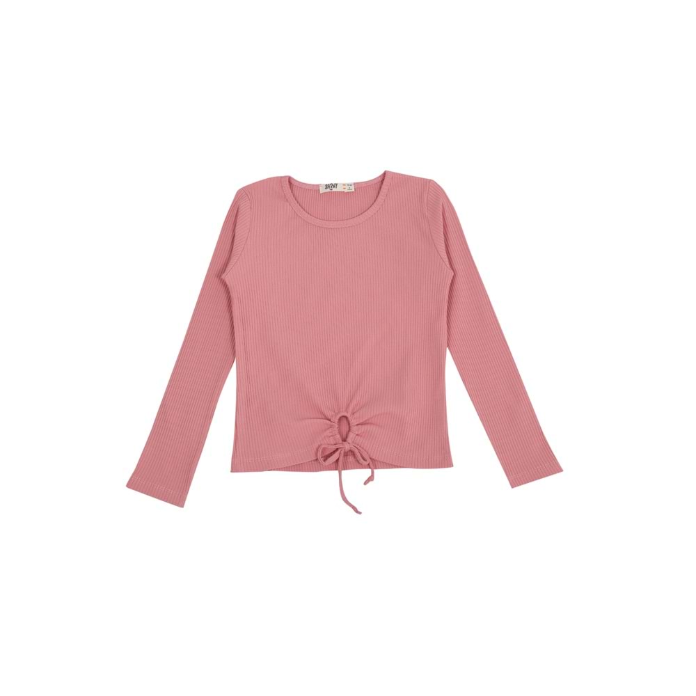 Kız Çocuk Sweat Beli Kurdeleli - Gül Kurusu (128/152)