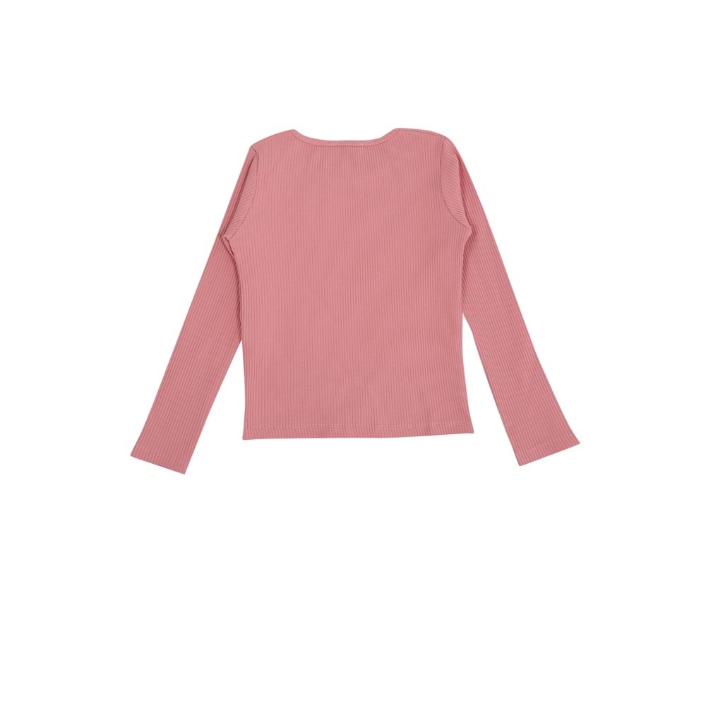 Kız Çocuk Sweat Beli Kurdeleli - Gül Kurusu (128/152)