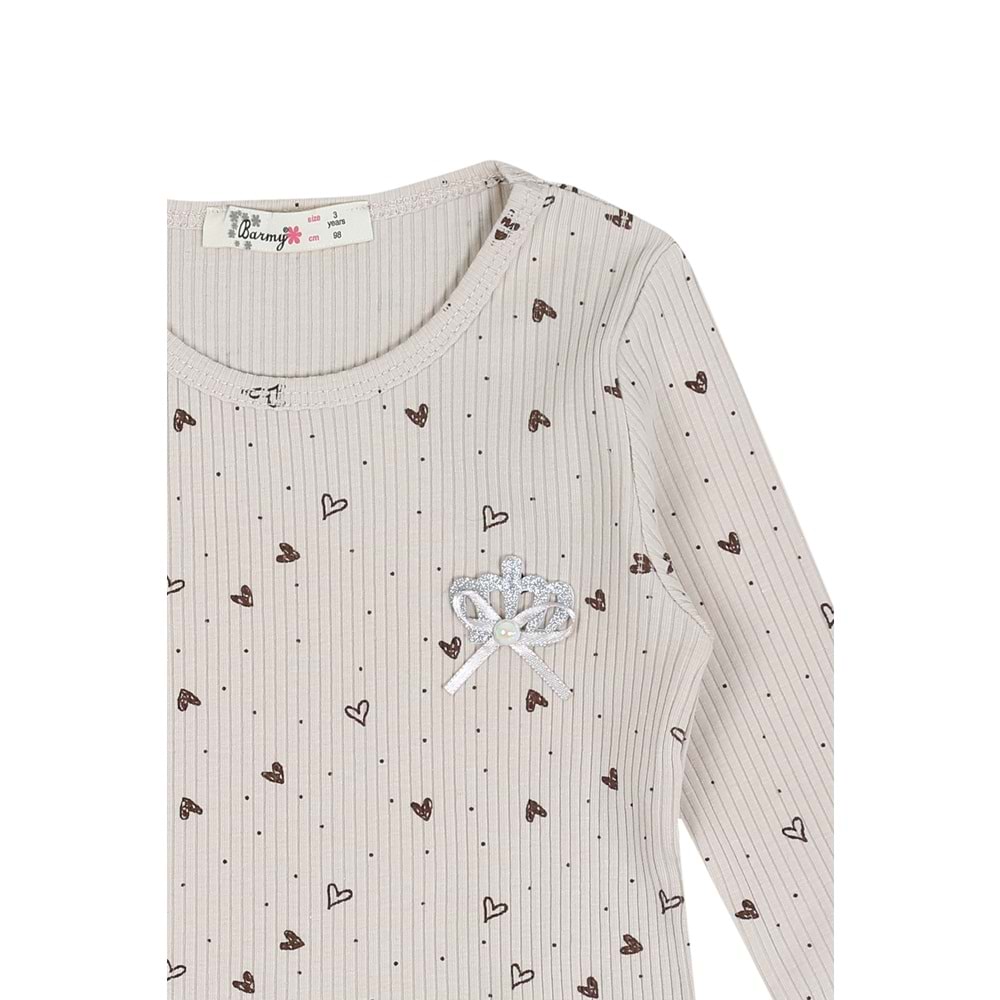 Kız Çocuk Sweat Taç Aksesuarlı - Taş (98/122)