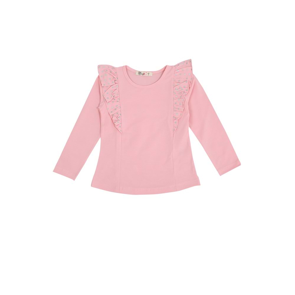 Kız Çocuk Sweat Fırfırlı - Yavruağzı (98/122)