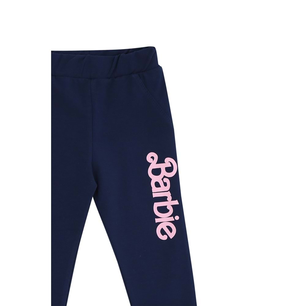 Kız Çocuk Sweat Takım Barbie Yazılı - Yavruağzı (98/122)