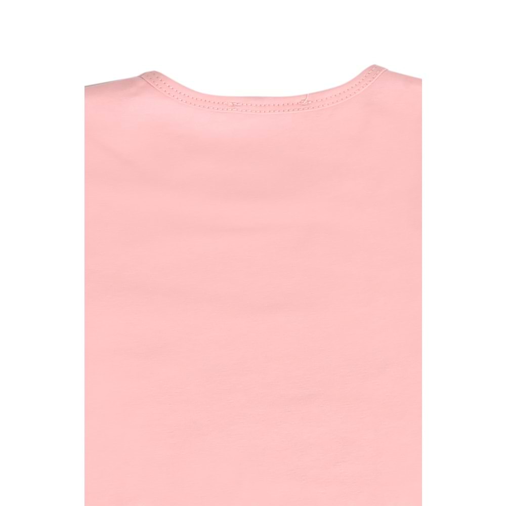 Kız Çocuk Tişört Çiçek Baskılı - Yavruağzı (116/140)