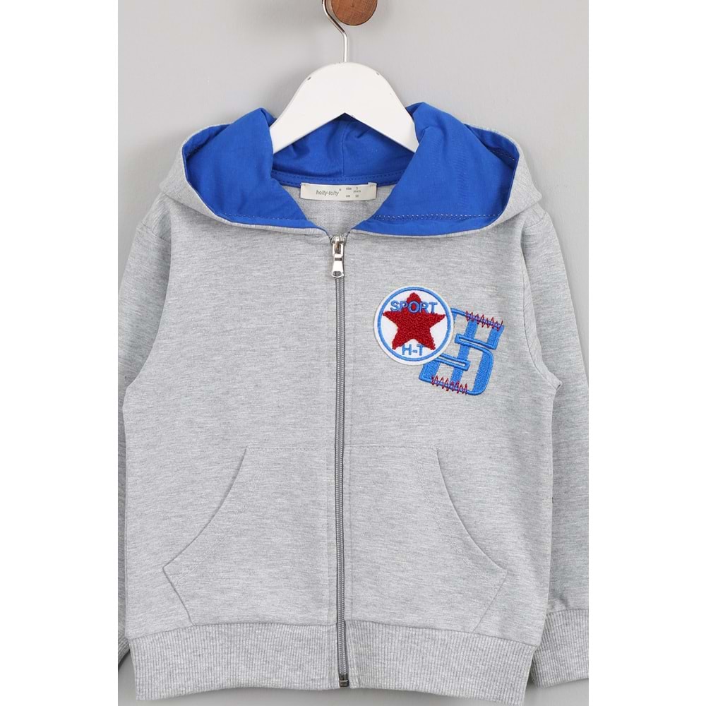 Erkek Çocuk Barmy Sport Armalı Eşofman Takımı - Gri (98/122)