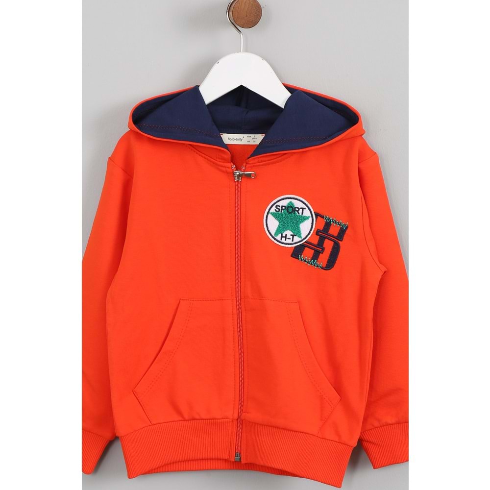 Erkek Çocuk Barmy Sport Armalı Eşofman Takımı - Oranj (98/122)