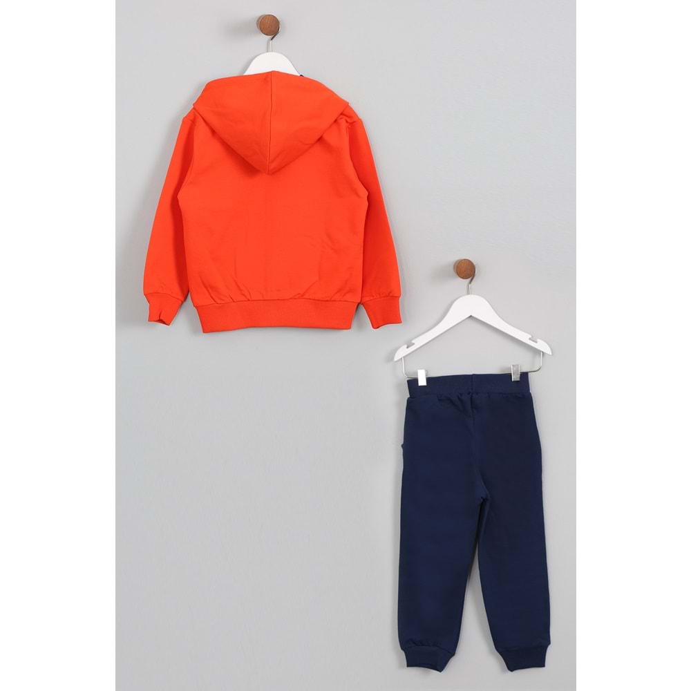 Erkek Çocuk Barmy Sport Armalı Eşofman Takımı - Oranj (98/122)