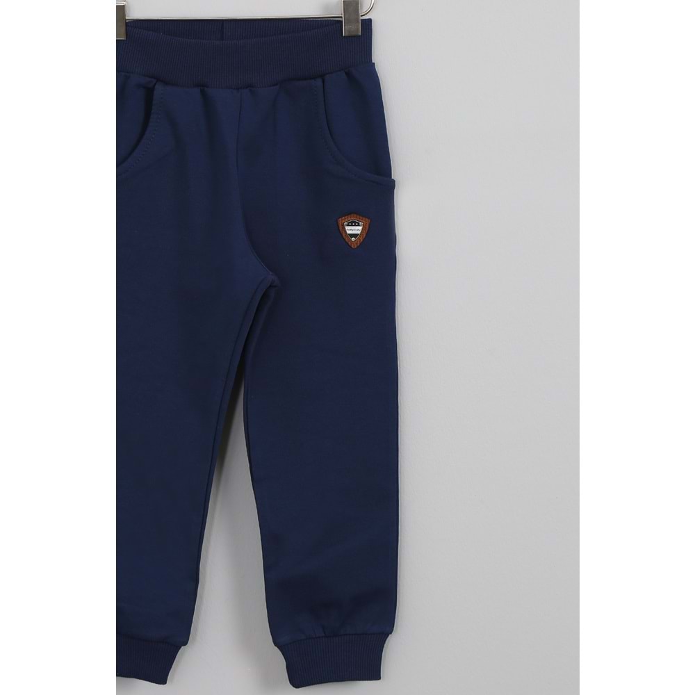 Erkek Çocuk Eşofman Takımı Ayıcık Nakışlı - Oranj (98/122)