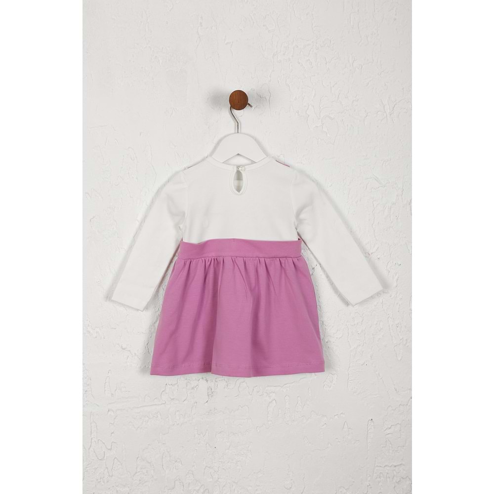 Kız Çocuk Elbise Askılı Kurdeleli - Lila (74/98)