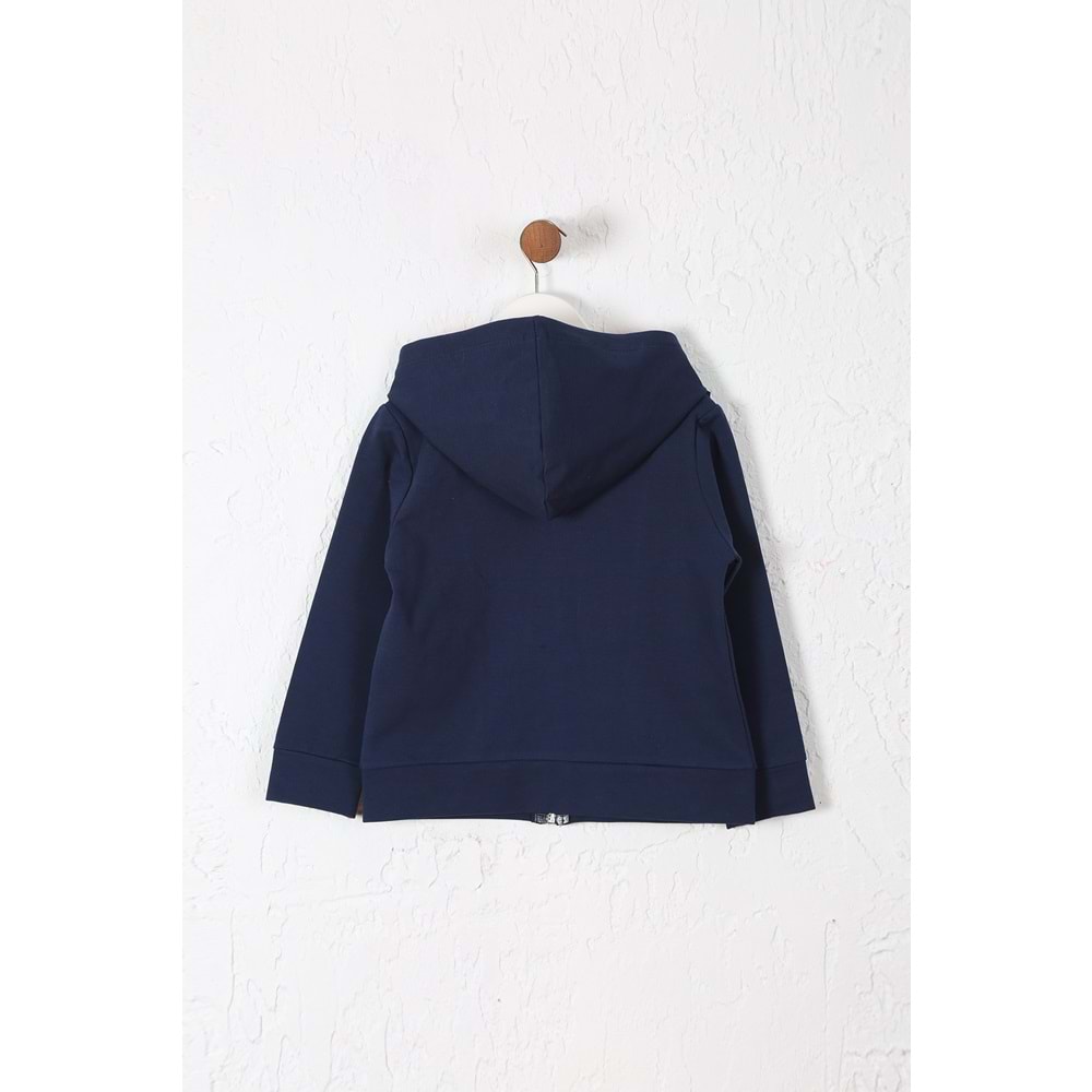 Kız Çocuk Hırka Fırfırlı - Lacivert (98/122)