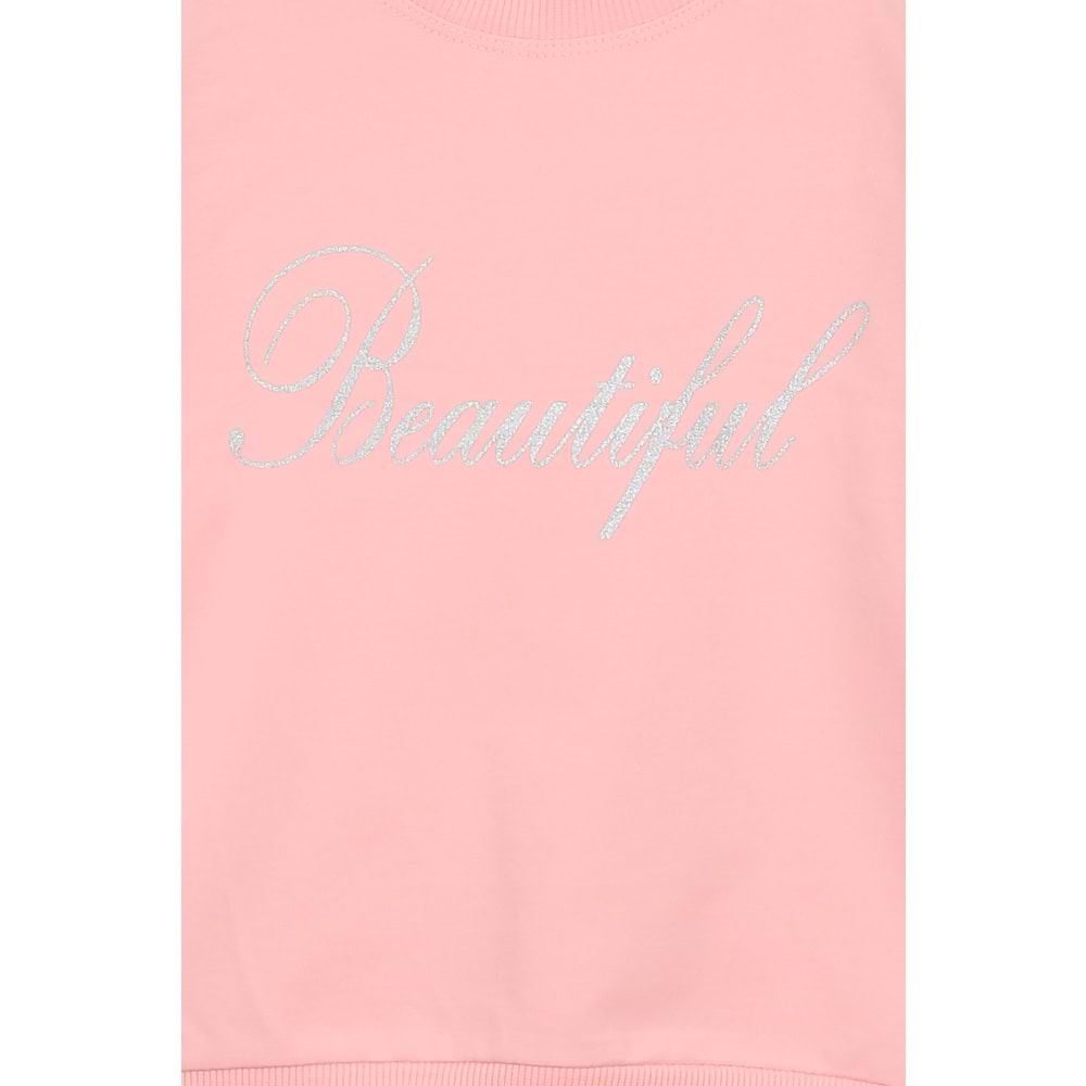 Kız Çocuk Tişört Baskılı - Yavruağzı (110/134)