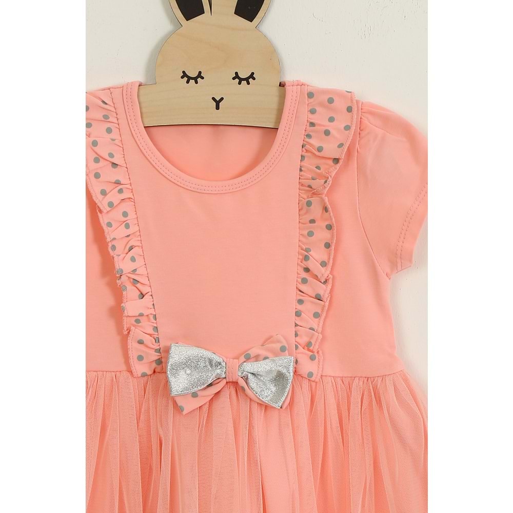 Kız Çocuk Elbise Pano Baskı - Yavruağzı (98/122)