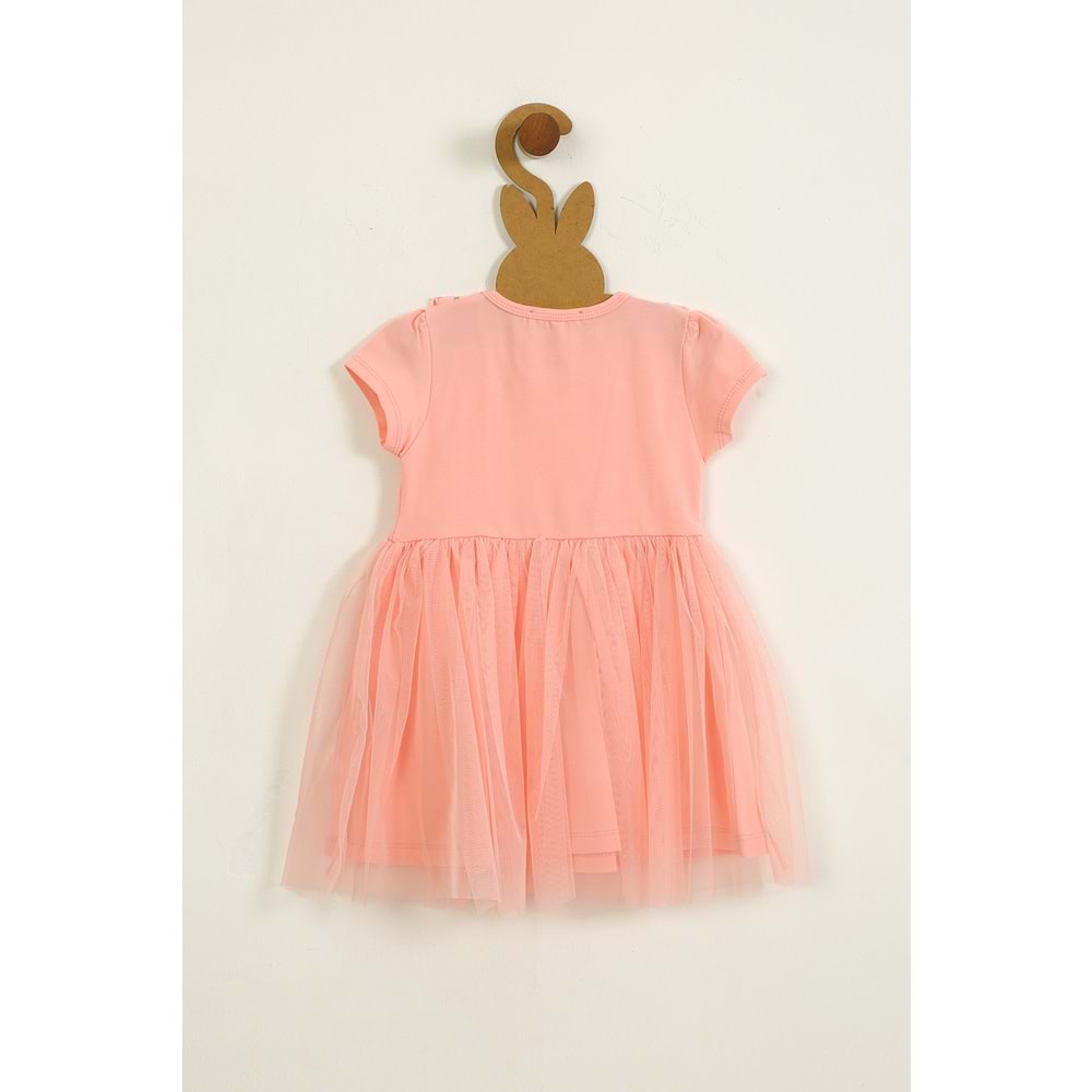 Kız Çocuk Elbise Pano Baskı - Yavruağzı (98/122)