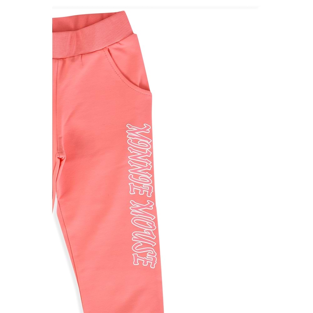 Kız Çocuk Sweat Takım Mickey Baskılı - Krem (98/122)