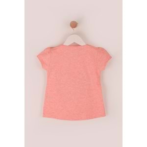 Kız Çocuk Tişört Kızılderili At Baskılı - Yavruağzı (92/116)