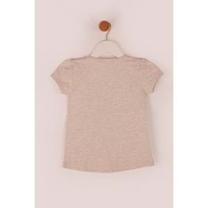 Kız Çocuk Tişört Kızılderili At Baskılı - Kahve (92/116)