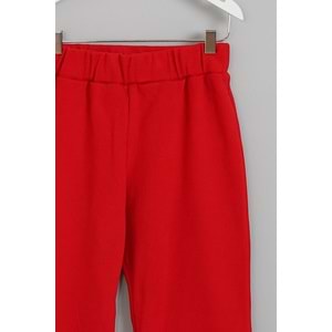 Kız Çocuk Eşofman Altı Ispanyol Paça - Kırmızı (128/152)