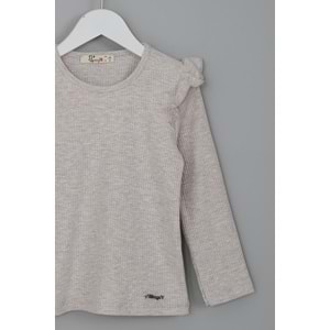 Kız Çocuk Tişört Barmy Aksesuar - Kahve (98/122)