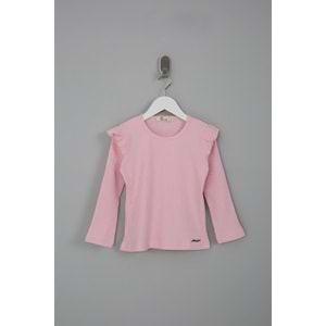 Kız Çocuk Tişört Barmy Aksesuar - Bebe Pembesi (98/122)