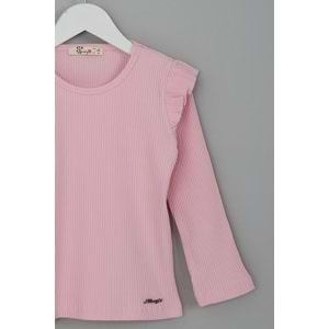 Kız Çocuk Tişört Barmy Aksesuar - Bebe Pembesi (98/122)