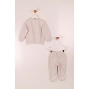 Kız Çocuk Sweat Takım Yavru Unicorn Nakışlı - Kahve (86/110)