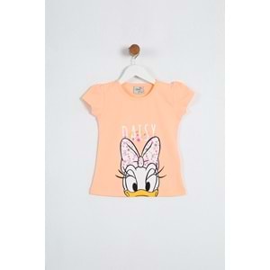 Kız Çocuk Tişört Daisy Duck Baskılı - Yavruağzı (98/122)