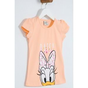 Kız Çocuk Tişört Daisy Duck Baskılı - Yavruağzı (98/122)