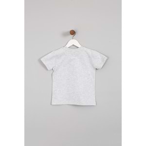 Erkek Çocuk Tişört Mario Baskılı - Gri (98/122)