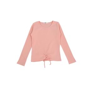 Kız Çocuk Sweat Beli Kurdeleli - Yavruağzı (128/152)