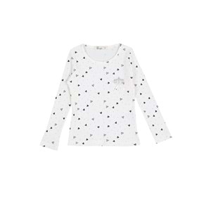 Kız Çocuk Sweat Taç Aksesuarlı - Krem (98/122)