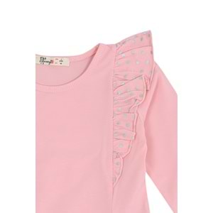 Kız Çocuk Sweat Fırfırlı - Yavruağzı (98/122)