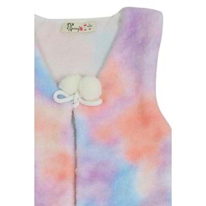 Kız Çocuk Yelek Desenli - Gökkuşağı Desenli (86/110)