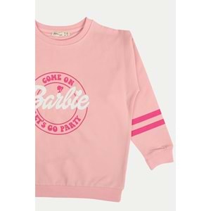 Kız Çocuk Tişört Barbie Armalı - Yavruağzı (128/152)