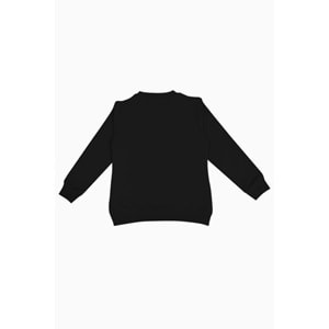 Kız Çocuk Tişört Barbie Nakışlı - Siyah (128/152)