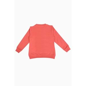 Kız Çocuk Tişört Barbie Nakışlı - Kiremit (128/152)