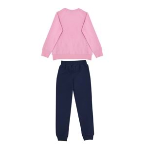 Kız Çocuk Sweat Takım Barbie Baskılı - Bebe Pembe (110/134)