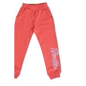 Kız Çocuk Sweat Takım Kolları Barbie Baskılı - Krem (104/134)