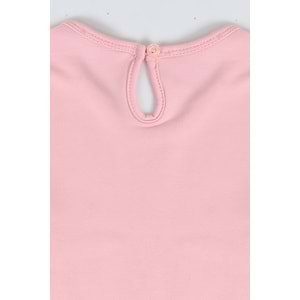 Kız Çocuk Elbise Barbie Baskılı - Bebe Pembe (116/140)