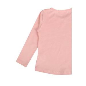 Kız Çocuk Tişört Köpekler Baskılı - Bebe Pembe (92/116)