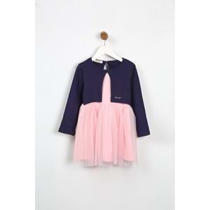 Kız Çocuk Elbise Tüllü - Mor (98/122)