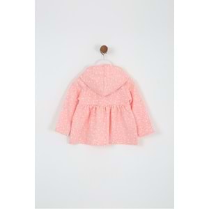 Kız Çocuk Hırka Çift Kurdeleli - Pembe (74/98)