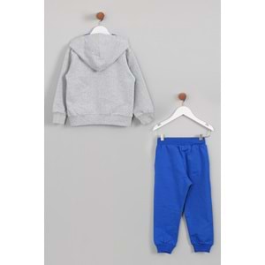 Erkek Çocuk Barmy Sport Armalı Eşofman Takımı - Gri (98/122)