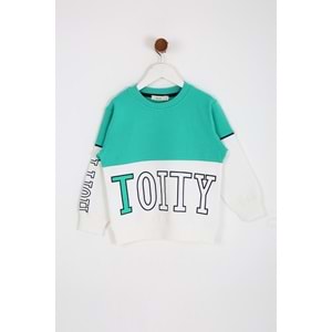 Erkek Çocuk Tişört Hoity Baskılı - Açık Yeşil (98/122)