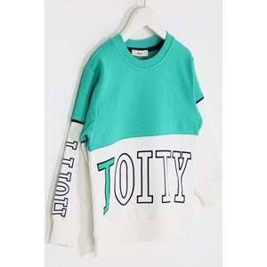 Erkek Çocuk Tişört Hoity Baskılı - Açık Yeşil (98/122)